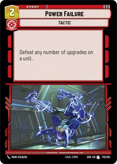 Power Failure (Spark of Rebellion) Near Mint Foil