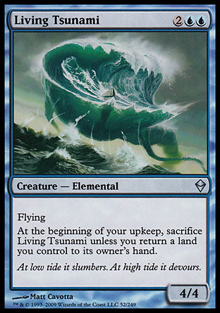 Living Tsunami (Zendikar) Medium Play Foil