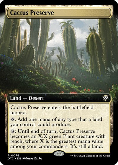 Cactus Preserve (Extended Art) (Commander: Outlaws of Thunder Junction) Near Mint