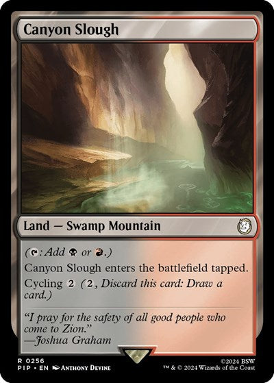 Canyon Slough (Universes Beyond: Fallout) Light Play Foil