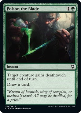 Poison the Blade (Commander Legends: Battle for Baldur's Gate) Light Play Foil