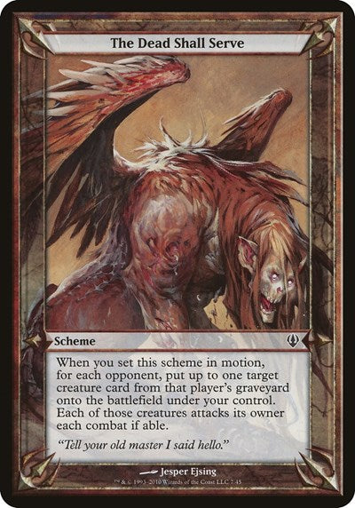 The Dead Shall Serve (Archenemy) (Oversize Cards) Near Mint