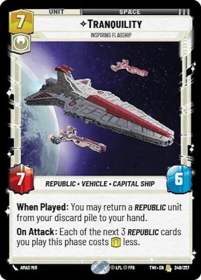 Tranquility Inspiring Flagship (Twilight of the Republic) Near Mint