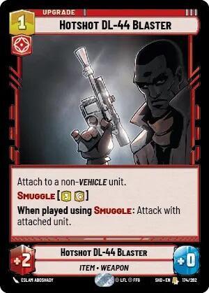 Hotshot DL-44 Blaster (Shadows of the Galaxy) Near Mint Foil