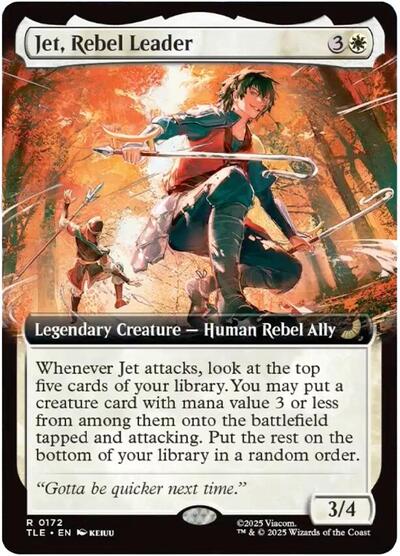 Jet, Rebel Leader (Extended Art) (Avatar: The Last Airbender: Eternal-Legal) Light Play Foil