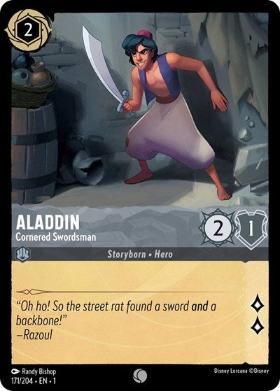 Aladdin - Cornered Swordsman (The First Chapter) Near Mint Cold Foil