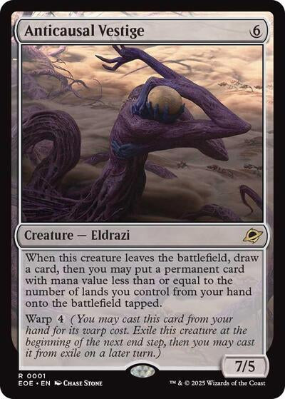 Anticausal Vestige (Edge of Eternities) Light Play Foil