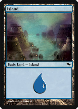 Island (288) (Shadowmoor) Medium Play Foil