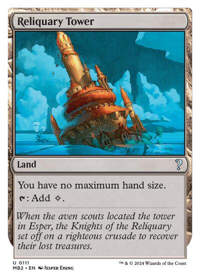 Reliquary Tower (White Border) (Mystery Booster 2) Light Play