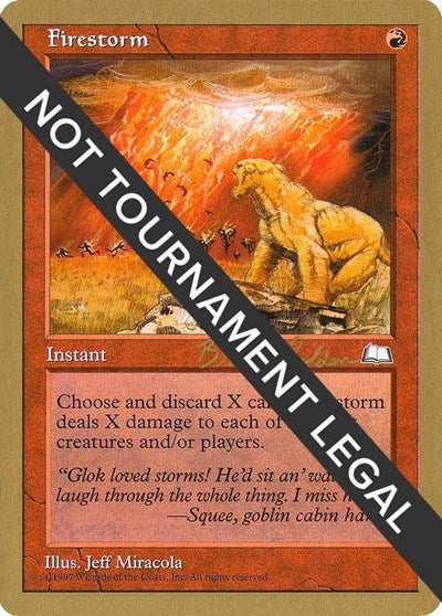Firestorm - 1998 Brian Selden (WTH) (World Championship Decks) Medium Play