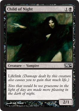 Child of Night (Magic 2014 Core Set) Medium Play Foil
