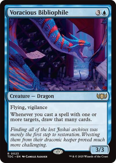 Voracious Bibliophile (Commander: Tarkir: Dragonstorm) Light Play