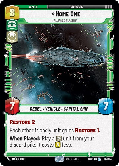 Home One Alliance Flagship (Spark of Rebellion) Near Mint