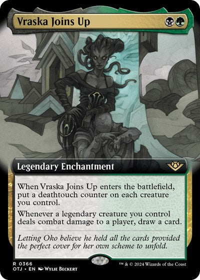 Vraska Joins Up (Extended Art) (Outlaws of Thunder Junction) Light Play