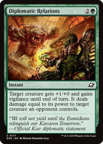 Diplomatic Relations (Edge of Eternities) Medium Play Foil