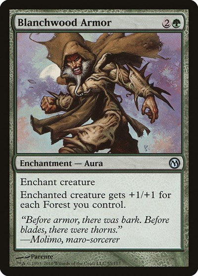 Blanchwood Armor (Duels of the Planeswalkers) Light Play