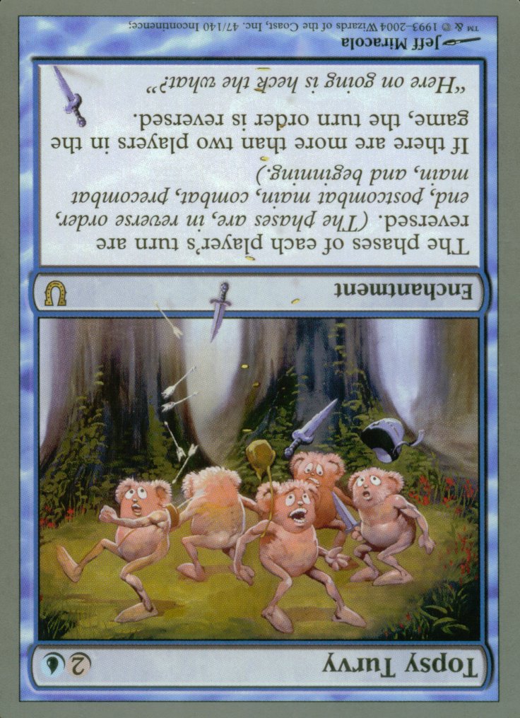 Topsy Turvy (Unhinged) Near Mint Foil