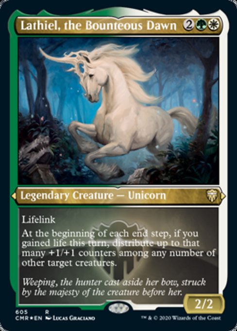 Lathiel, the Bounteous Dawn (Foil Etched) (Commander Legends) Near Mint Foil