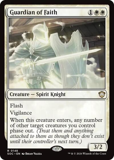 Guardian of Faith (Commander: Secrets of Strixhaven) Light Play
