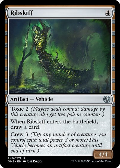 Ribskiff (Phyrexia: All Will Be One) Light Play Foil