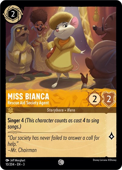 Miss Bianca - Rescue Aid Society Agent (Into the Inklands) Near Mint Cold Foil