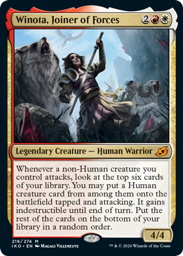 Winota, Joiner of Forces (Ikoria: Lair of Behemoths) Light Play Foil