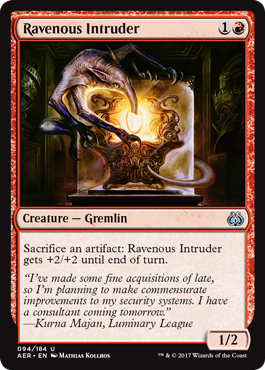 Ravenous Intruder (Aether Revolt) Near Mint
