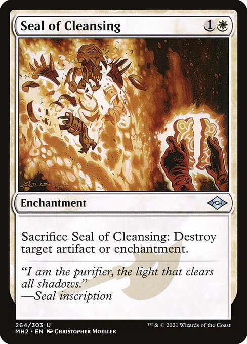 Seal of Cleansing (Foil Etched) (Modern Horizons 2) Light Play Foil