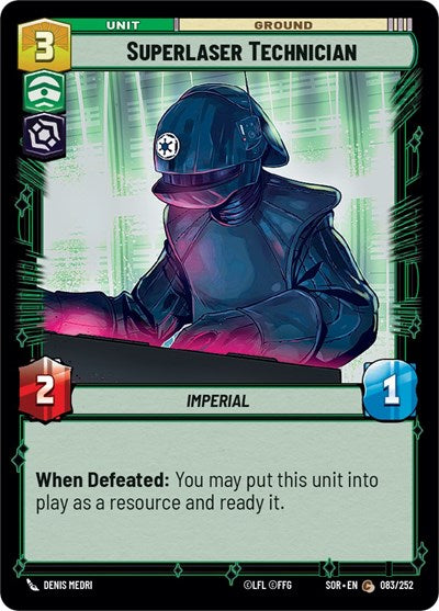 Superlaser Technician (Spark of Rebellion) Near Mint Foil