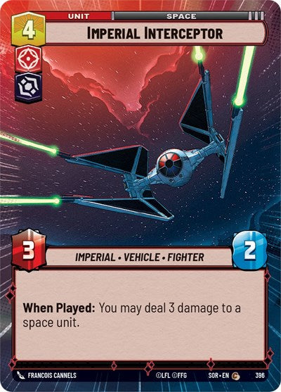 Imperial Interceptor (Hyperspace) (Spark of Rebellion) Near Mint