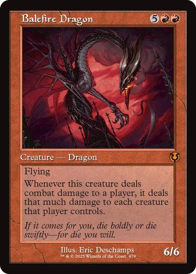Balefire Dragon (Retro Frame) (Innistrad Remastered) Light Play Foil