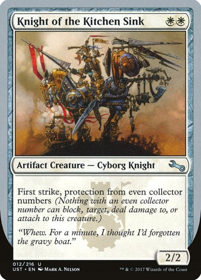 Knight of the Kitchen Sink (B) (Unstable) Near Mint Foil
