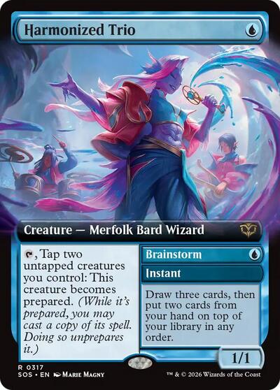 Harmonized Trio (Extended Art) (Secrets of Strixhaven) Near Mint Foil