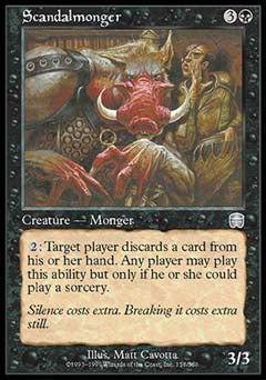 Scandalmonger (Mercadian Masques) Near Mint Foil