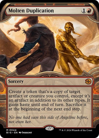 Molten Duplication (Showcase) (Outlaws of Thunder Junction: The Big Score) Near Mint Foil