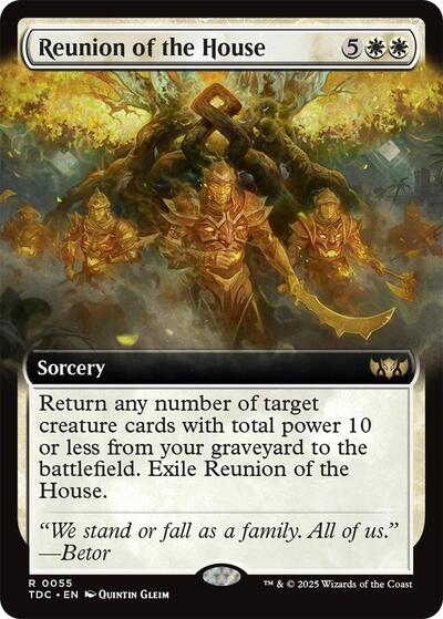 Reunion of the House (Extended Art) (Commander: Tarkir: Dragonstorm) Near Mint