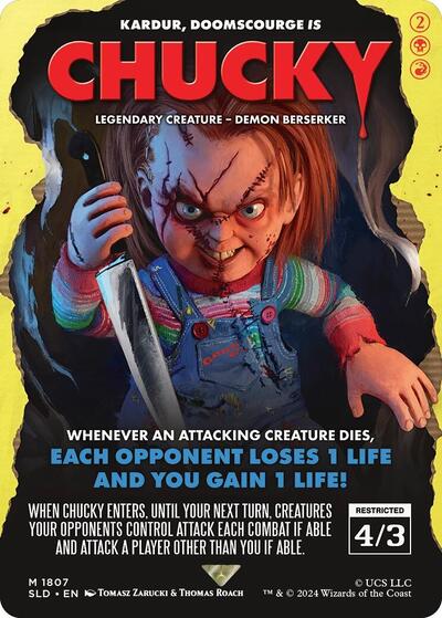 Chucky - Kardur, Doomscourge (Secret Lair) Light Play Foil