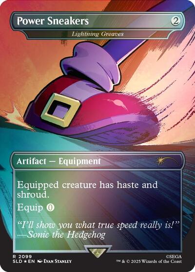Power Sneakers - Lightning Greaves (Rainbow Foil) (Secret Lair) Near Mint Foil
