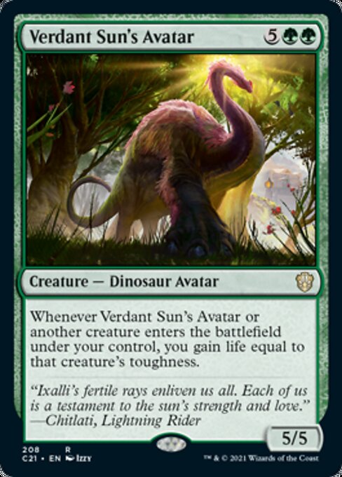 Verdant Sun's Avatar (Commander 2021 Strixhaven) Light Play