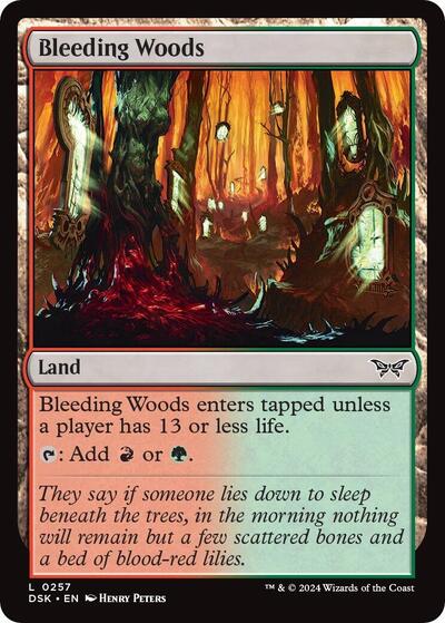 Bleeding Woods (Duskmourn: House of Horror) Near Mint