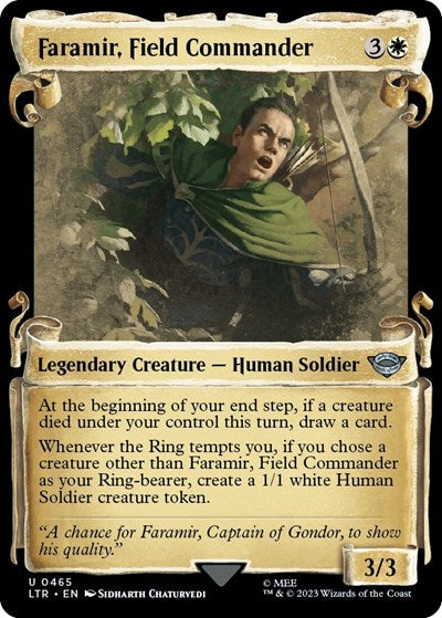 faramir mtg card Faramir, Prince of Ithilien [The Lord of the Rings: Tales of Middle-Ea At the beginning of that players next end step Faramir, Prince of Ithilien MTG
