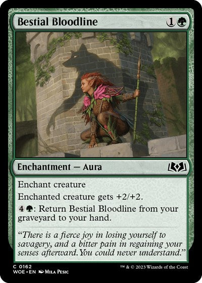 Bestial Bloodline (Wilds of Eldraine) Near Mint Foil