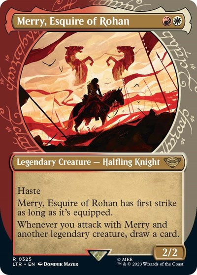 Merry, Esquire of Rohan (Showcase) (Universes Beyond: The Lord of the Rings: Tales of Middle-earth) Light Play Foil