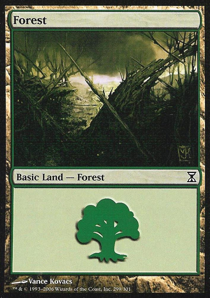 Forest (299) (Time Spiral) Light Play Foil
