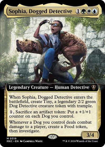 Sophia, Dogged Detective (Extended Art) (Commander: Murders at Karlov Manor) Light Play Foil