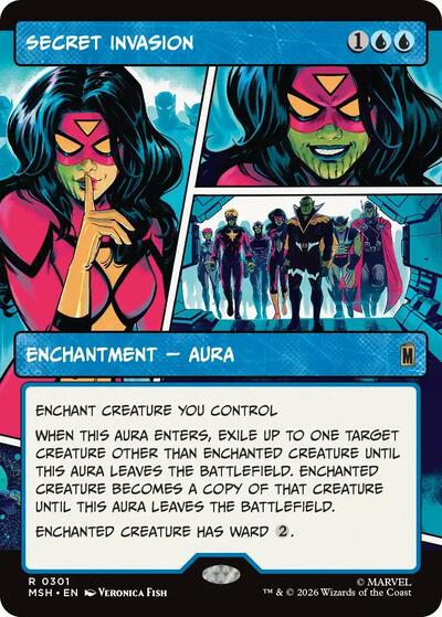 Secret Invasion (Borderless) (Marvel Super Heroes) Light Play