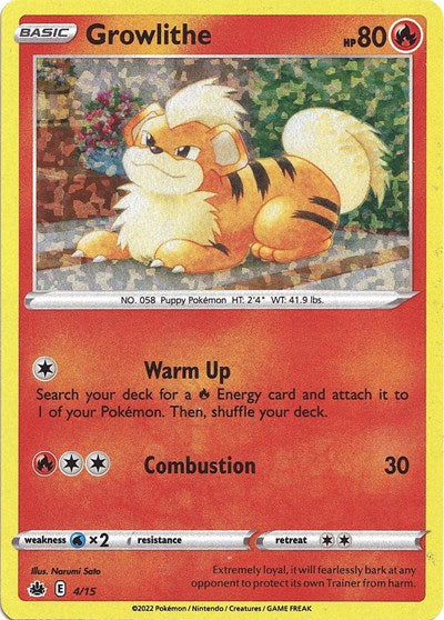 Growlithe - 4 (McDonald's Promos 2022) Light Play Holofoil