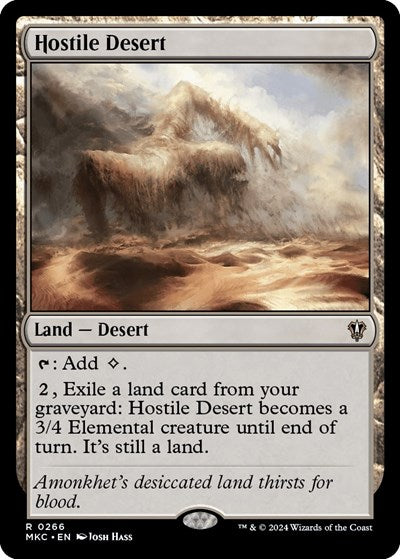Hostile Desert (Commander: Murders at Karlov Manor) Light Play