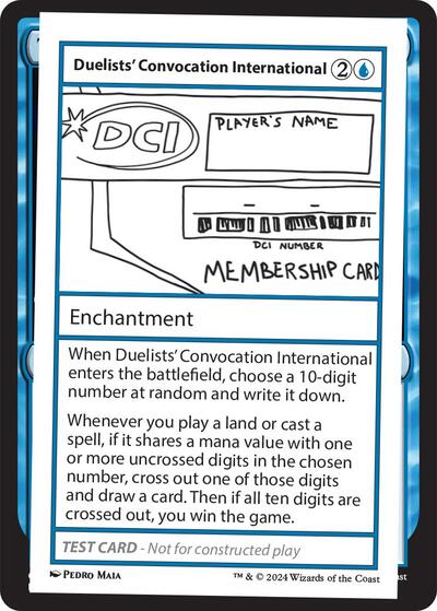 Duelists' Convocation International (Mystery Booster 2 Playtest Cards) Light Play