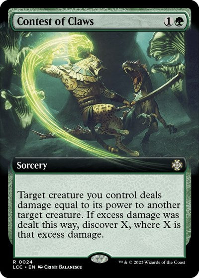 Contest of Claws (Extended Art) (Commander: The Lost Caverns of Ixalan) Near Mint
